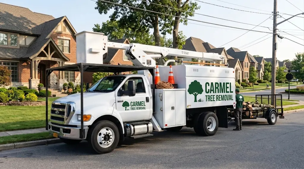 carmel tree removal truck
